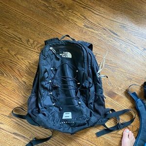 The North Face black backpack